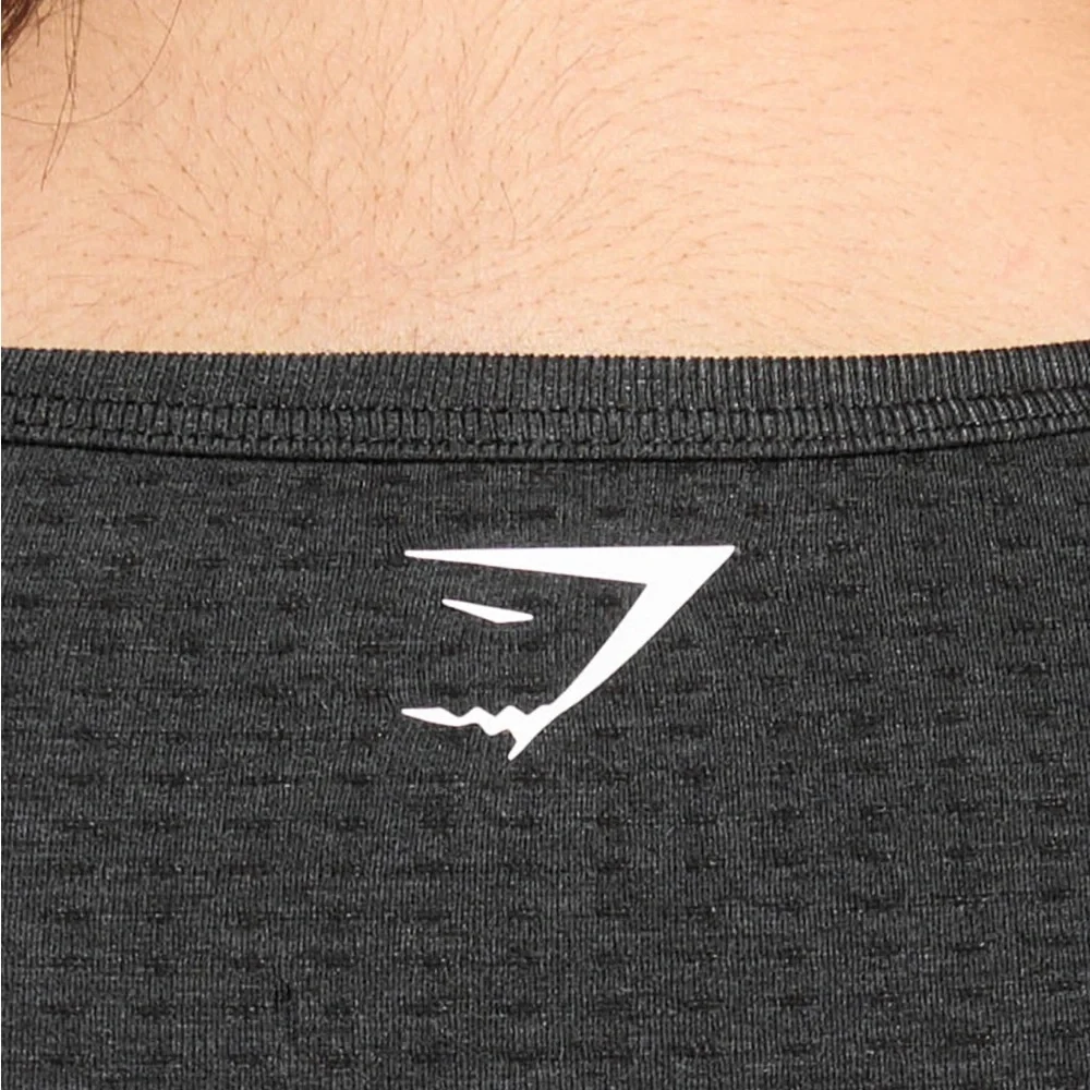 NWOT Gymshark Vital Black Long Sleeve Crop Top - Picture 4 of 4